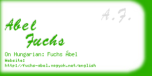 abel fuchs business card